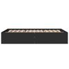 vidaXL Cadre de lit sans matelas noir 140x190 cm