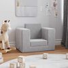 vidaXL Canap&eacute;-lit pour enfants Gris clair Peluche douce