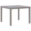 vidaXL Table de jardin pour repas Gris clair 100 x 100 x 73 cm
