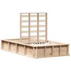 vidaXL Cadre de lit Marron 90 x 190 cm Bois de pin massif