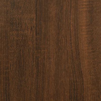 vidaXL Cadre de lit chêne marron 140x190 cm bois d'ingénierie