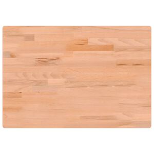 vidaXL Dessus de bureau 80x55x2,5 cm bois massif de h&ecirc;tre