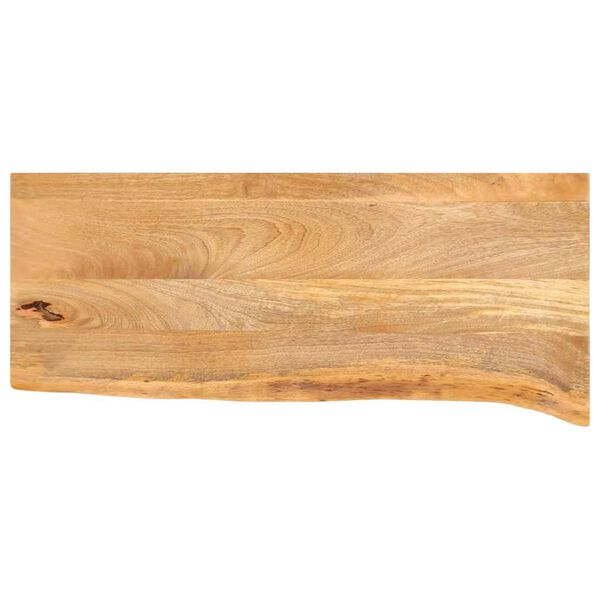 vidaXL Dessus de table &agrave; bord vivant 90x40x2,5 cm bois massif manguier