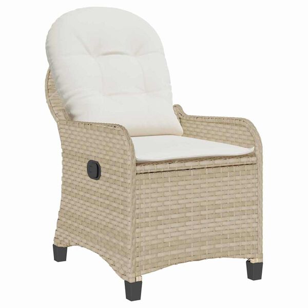 vidaXL Fauteuil inclinable Beige 56 x 66 x 95 cm polyrotin