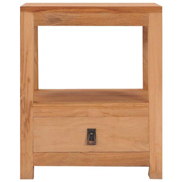 vidaXL Table de chevet 40x30x50 cm bois de teck massif