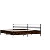 vidaXL Cadre de lit sans matelas ch&ecirc;ne marron 140x200 cm