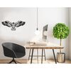 Homemania D&eacute;coration murale Aigle 100x44 cm Acier Noir