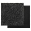 vidaXL Tapis 20 pcs Noir 50 x 50 x 0,5 cm Bitume