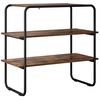 vidaXL Table console Ch&ecirc;ne fum&eacute; 60 x 41 x 75 cm Bois d'ing&eacute;nierie