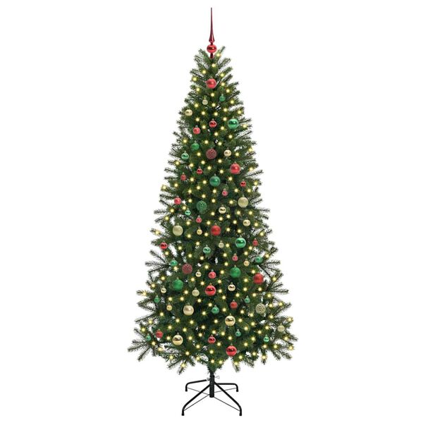 vidaXL Sapin de No&euml;l artificiel avec 300 LED Vert 180 cm PE et PVC