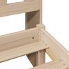 vidaXL Lit bibliothèque sans matelas 160x200 cm bois massif de pin