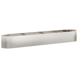 vidaXL Jardin sur&eacute;lev&eacute; Acier inoxydable 300 x 40 x 40 cm Acier