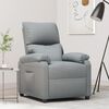 vidaXL Fauteuil inclinable Gris clair Tissu