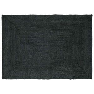 vidaXL Tapis de zone Gris fonc&eacute; 240 x 340 cm Jute