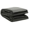 vidaXL Film solaire de piscine PE rectangulaire flottant 10x5 m Noir