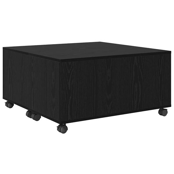 vidaXL Table basse Ch&ecirc;ne noir 75 x 75 x 38 cm Bois d'ing&eacute;nierie