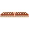 vidaXL Cadre de lit sans matelas cire marron 180x200cm bois pin massif