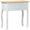 vidaXL Table console avec tiroir Blanc 73 x 35 x 73 cm Pin massif
