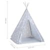 vidaXL Tente tipi pour enfants avec sac Polyester Gris 115x115x160 cm