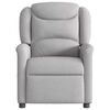 vidaXL Fauteuil de massage inclinable &eacute;lectrique gris nuage tissu