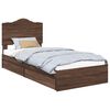 vidaXL Lit de Rangement Ch&ecirc;ne brun 70 x 190 cm Bois d'ing&eacute;nierie