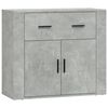 vidaXL Buffet Gris b&eacute;ton 80x33x70 cm Bois d'ing&eacute;nierie