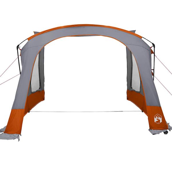 vidaXL Tente Caravane avec toit Gris et orange 252 x 245 x 245 cm