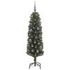 vidaXL Sapin de Noël artificiel Vert 150 cm PVC et acier et plastique