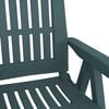 vidaXL Chaises inclinables de jardin lot de 2 vert PP