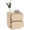 vidaXL Tables de chevet 2 pcs 40x35x50 cm Bois de pin solide