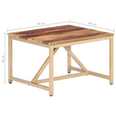 vidaXL Table d'appoint 60x60x40 cm Bois solide