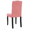 vidaXL Chaises &agrave; manger lot de 6 rose velours