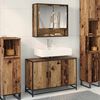 vidaXL Ensemble de mobilier de salle de bain 2 pcs Bois Ancien