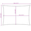 vidaXL Voile de parasol tissu oxford rectangulaire 2,5x4 m anthracite