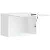 vidaXL Armoire murale de cuisine Porto blanc brillant bois ing&eacute;nierie