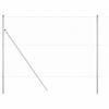vidaXL Fixation au sol Euro Outdoor 10 x 1,5 m Acier galvanis&eacute; Argent&eacute;