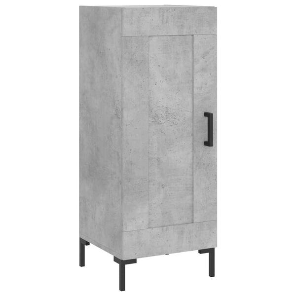 vidaXL Buffet Gris b&eacute;ton 34,5x34x90 cm Bois d'ing&eacute;nierie