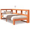 vidaXL Lit biblioth&egrave;que sans matelas cire marron 100x200 cm pin massif