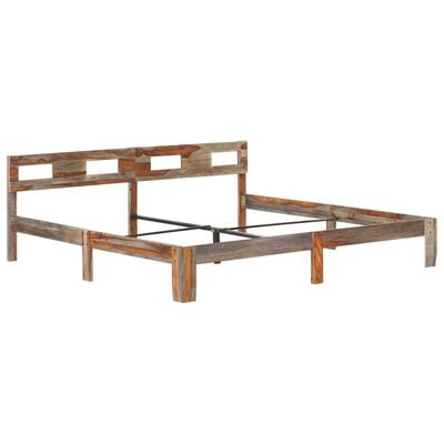 vidaXL Cadre de lit sans matelas bois massif 200x200 cm