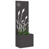 vidaXL &Eacute;cran de confidentialit&eacute; de jardin Fretwork Noir 50 x 140 cm