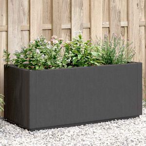 vidaXL Jardini&egrave;re gris fonc&eacute; 80x36x35 cm PP
