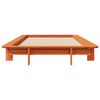 vidaXL Cadre de lit sans matelas cire marron 100x200cm bois pin massif