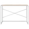 vidaXL Bureau d'ordinateur Blanc chêne 110x60x70 cm Bois d'ingénierie