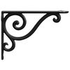 vidaXL Supports d'&eacute;tag&egrave;re murale 12 pc Noir 12,5 x 17 x 3 cm Acier