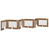 vidaXL Porte de chien pliable avec supports 6 pc Bois ancien 482 cm