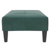 vidaXL Repose-pied vert fonc&eacute; 77x55x31 cm velours