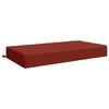 vidaXL Coussin d&rsquo;assise SOEST 100 % polyester Rouge 120 x 80 x 15 cm