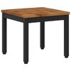 vidaXL Table basse Naturel et noir 40 x 40,5 x 36 cm