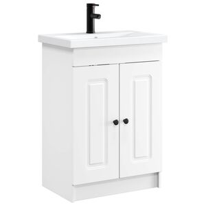vidaXL Ensemble de mobilier de salle de bain Blanc 78,5 x 37,5 x 81 cm