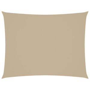 vidaXL Voile de parasol tissu oxford rectangulaire 2,5x3,5 m beige
